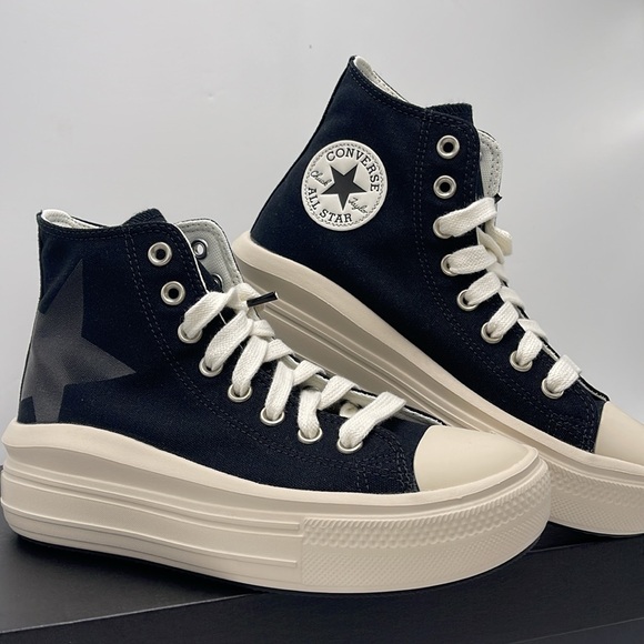 Converse WMNS A09899C CTAS MOVE HI
BLACK/NATURAL IVORY/EGRET Platforms Sneakers - Picture 6 of 16